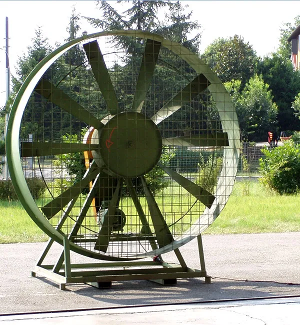 Ventilazione capannoni/grandi superfici (da terra) posizionabili dove serve vento artificiale