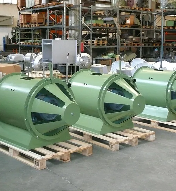 Air roof rising – Ventilatori assiali ad alta pressione con valvola di regolazione